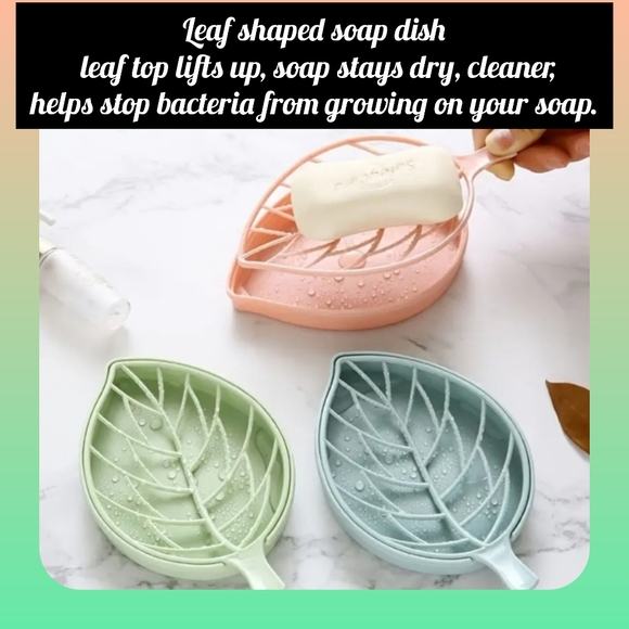 Bath 525 Leaf Shaped Soap Dish Keeps Soap Dry Can Prevent Bacteria